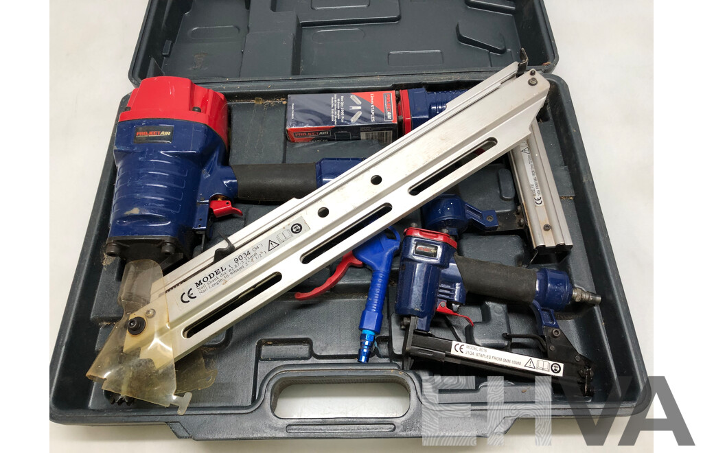 Project Air Pneumatic Nail Gun and Staple Gun Set