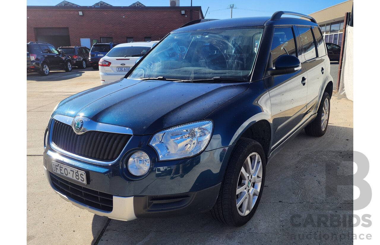 3/2012 Skoda Yeti 112 TSI (4x4) 5L 4d Wagon Blue 1.8L