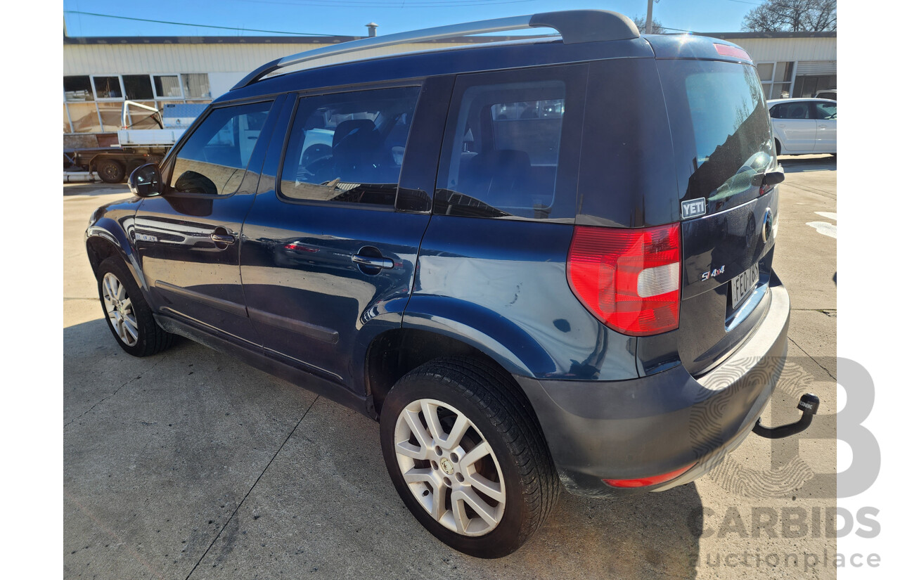 3/2012 Skoda Yeti 112 TSI (4x4) 5L 4d Wagon Blue 1.8L