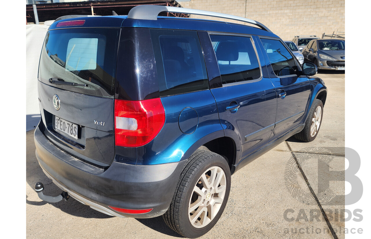 3/2012 Skoda Yeti 112 TSI (4x4) 5L 4d Wagon Blue 1.8L