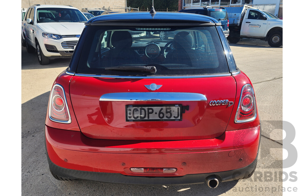 8/2011 Mini Cooper D R56 2d Hatchback Red 1.6L