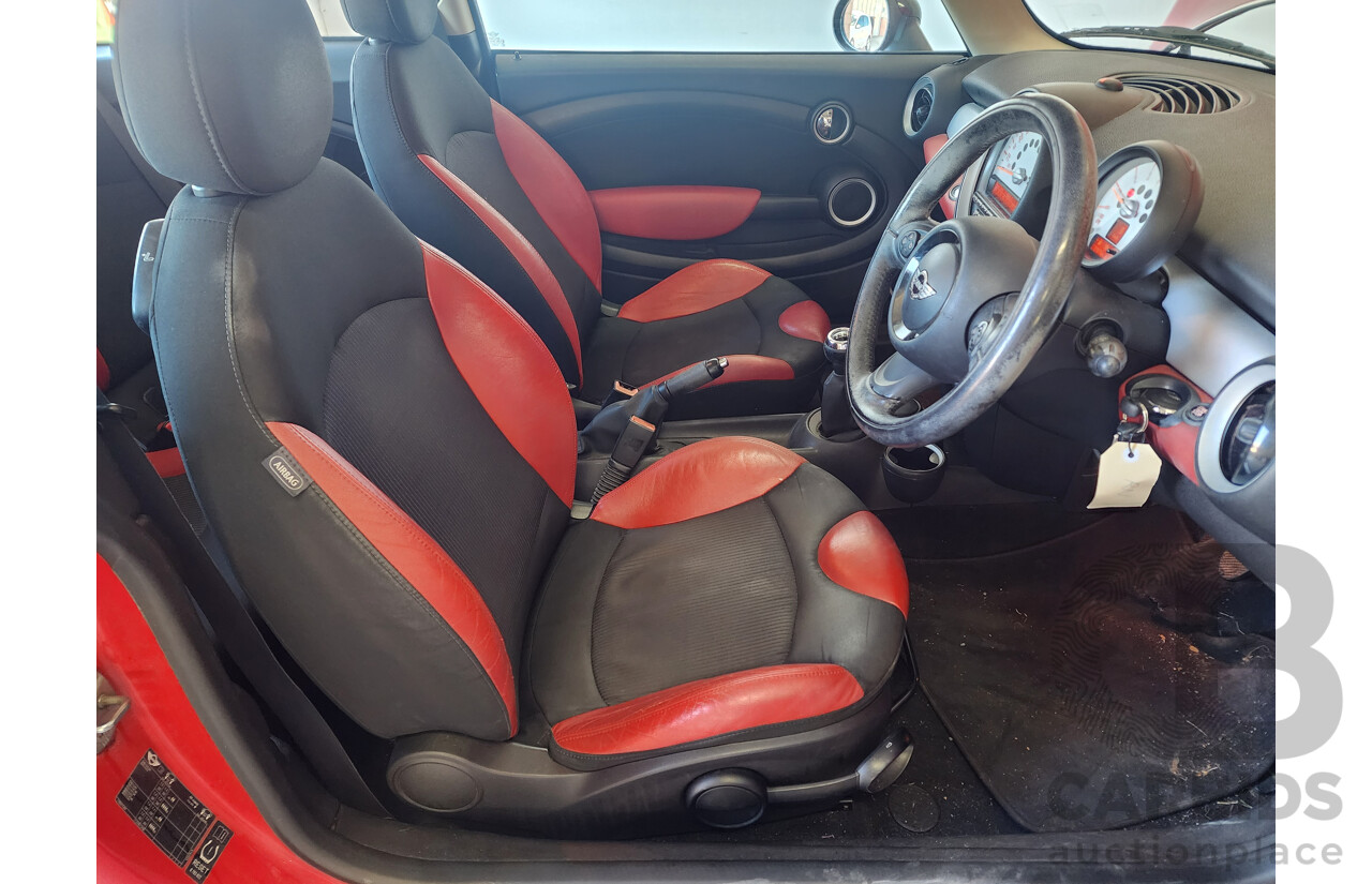 8/2011 Mini Cooper D R56 2d Hatchback Red 1.6L
