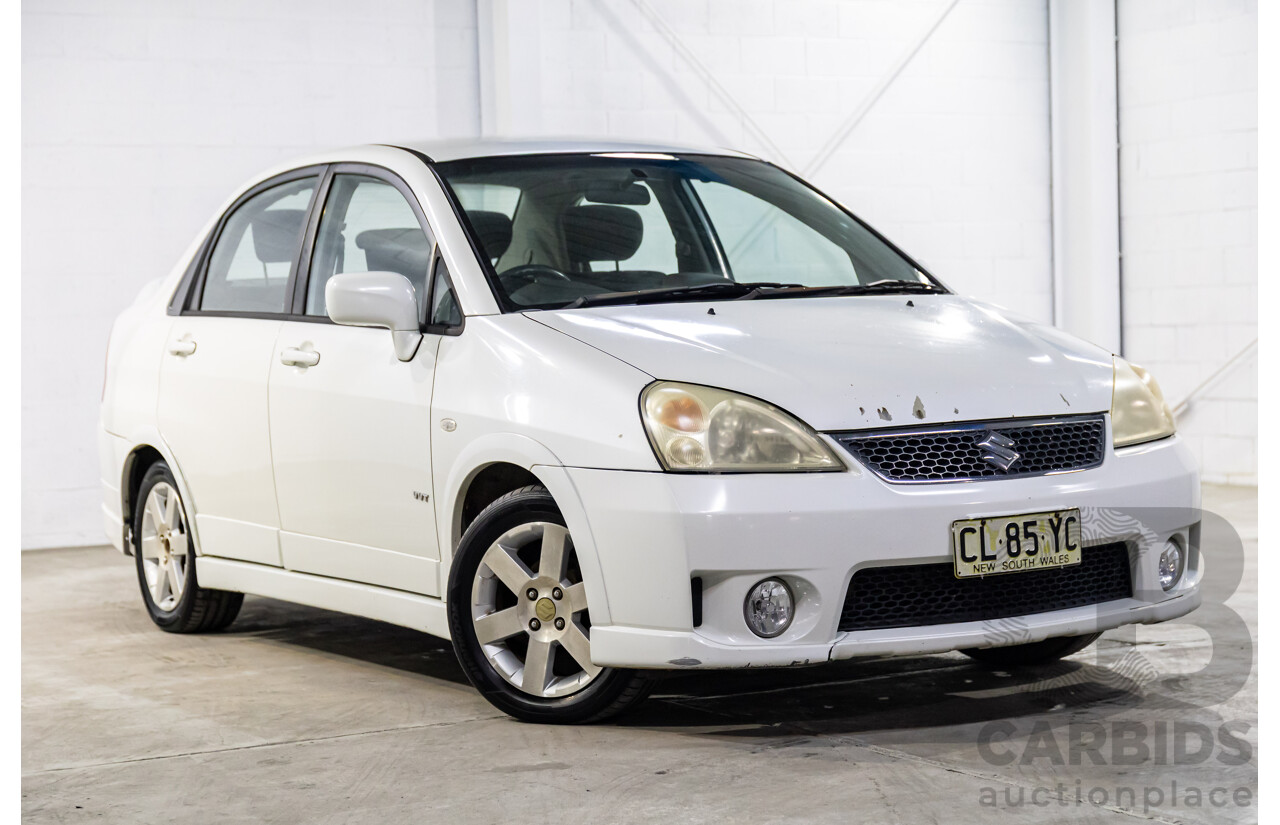 10/2005 Suzuki Liana 4d Sedan Superior White 1.8L