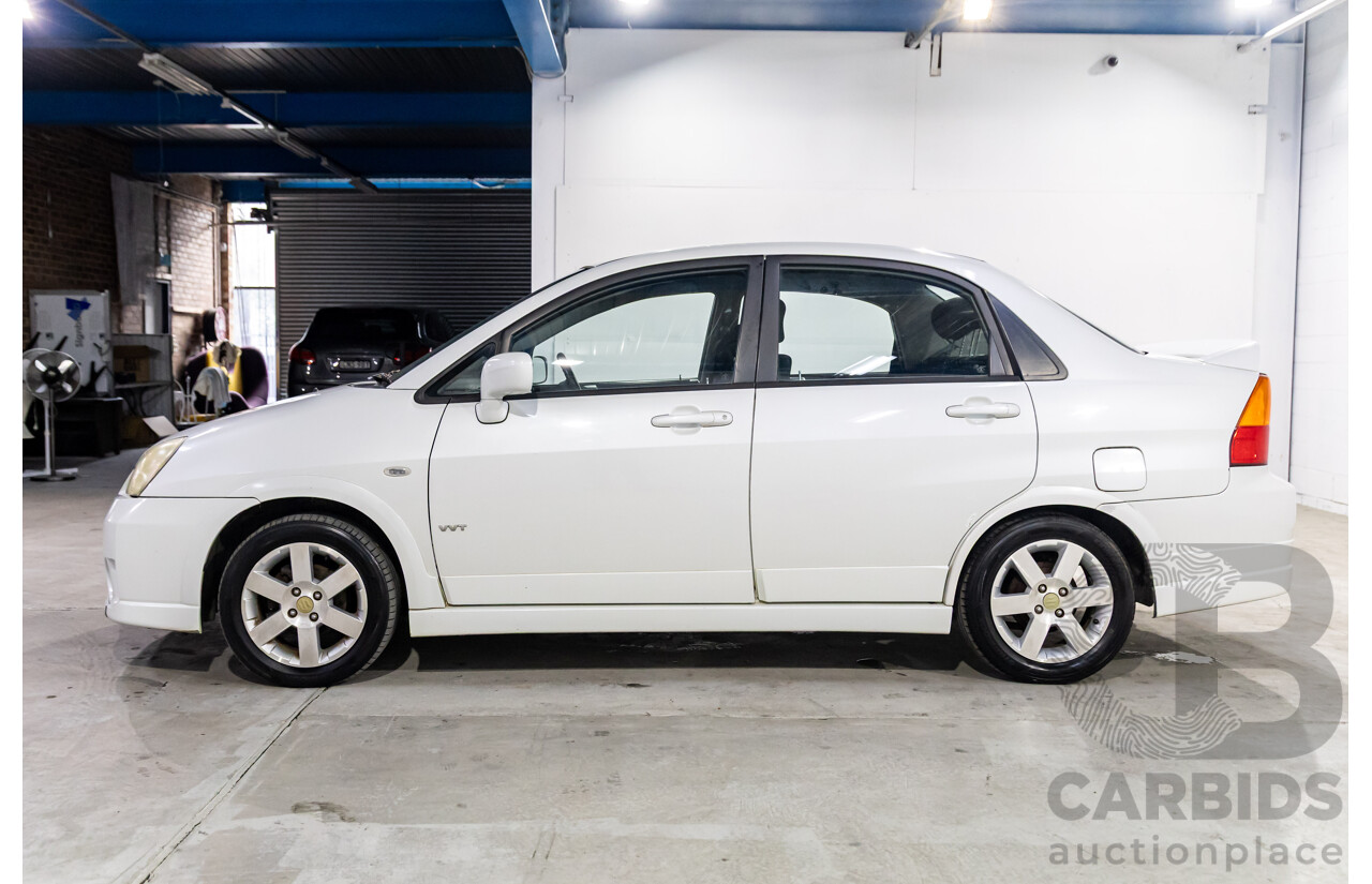 10/2005 Suzuki Liana 4d Sedan Superior White 1.8L