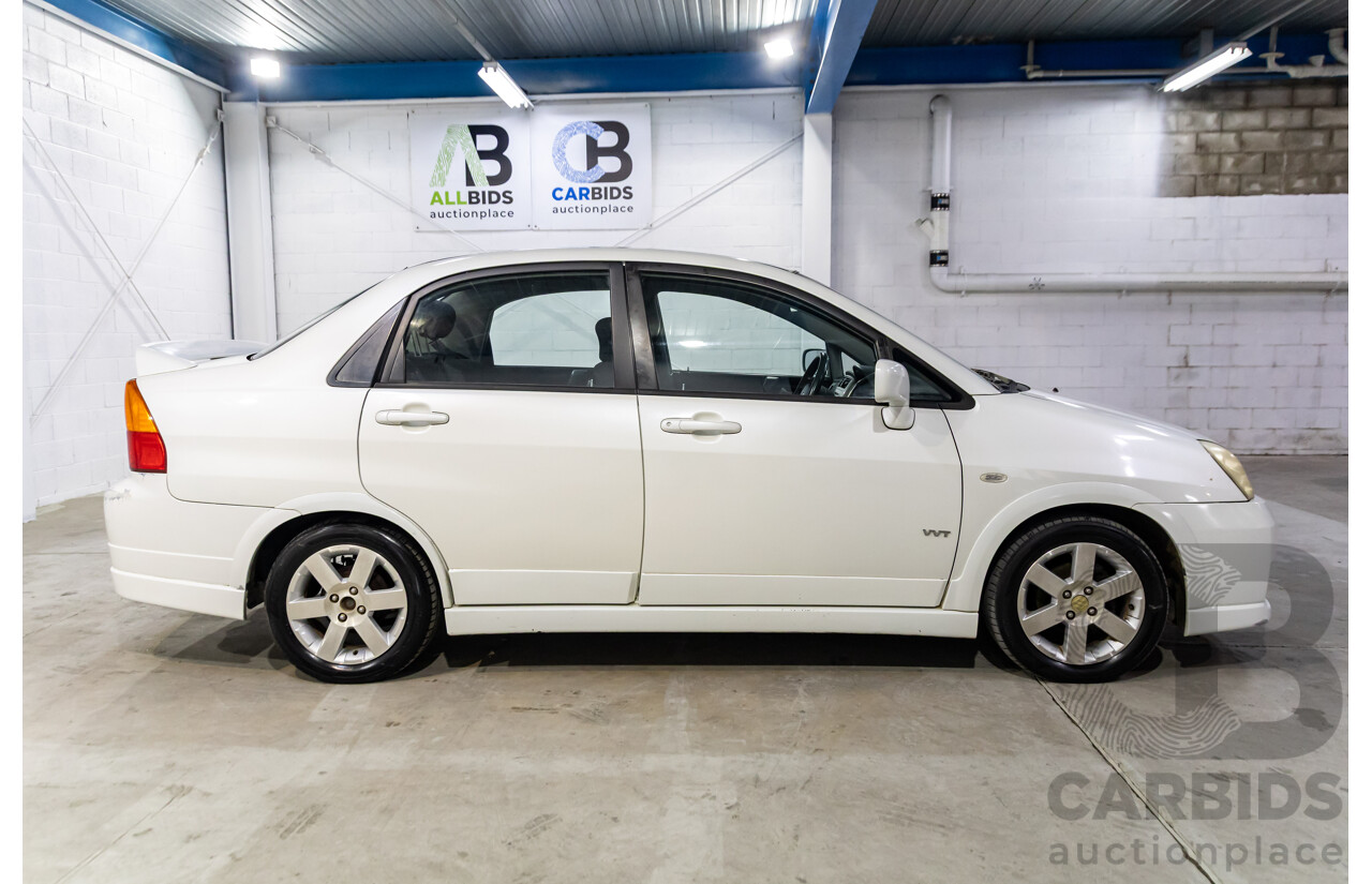 10/2005 Suzuki Liana 4d Sedan Superior White 1.8L