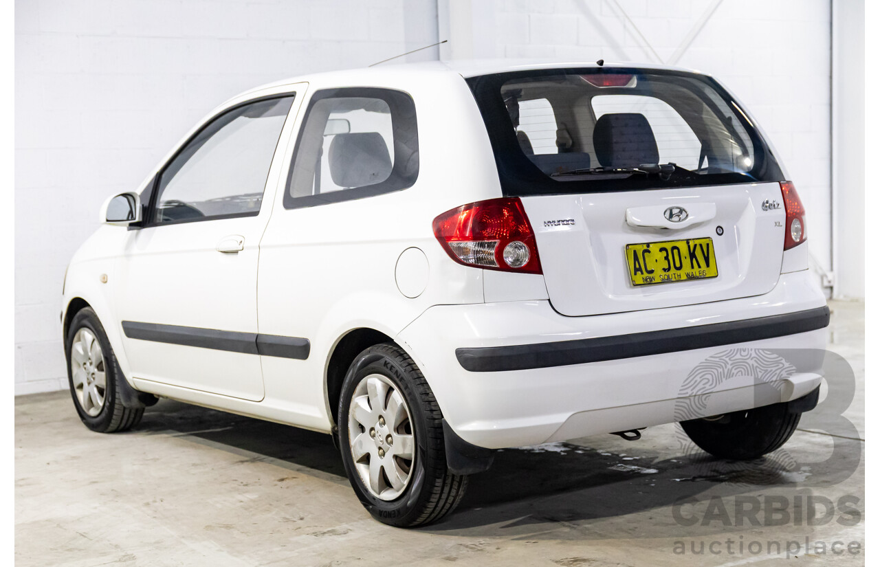 1/2005 Hyundai Getz XL TB 3d Hatchback Noble White 1.3L