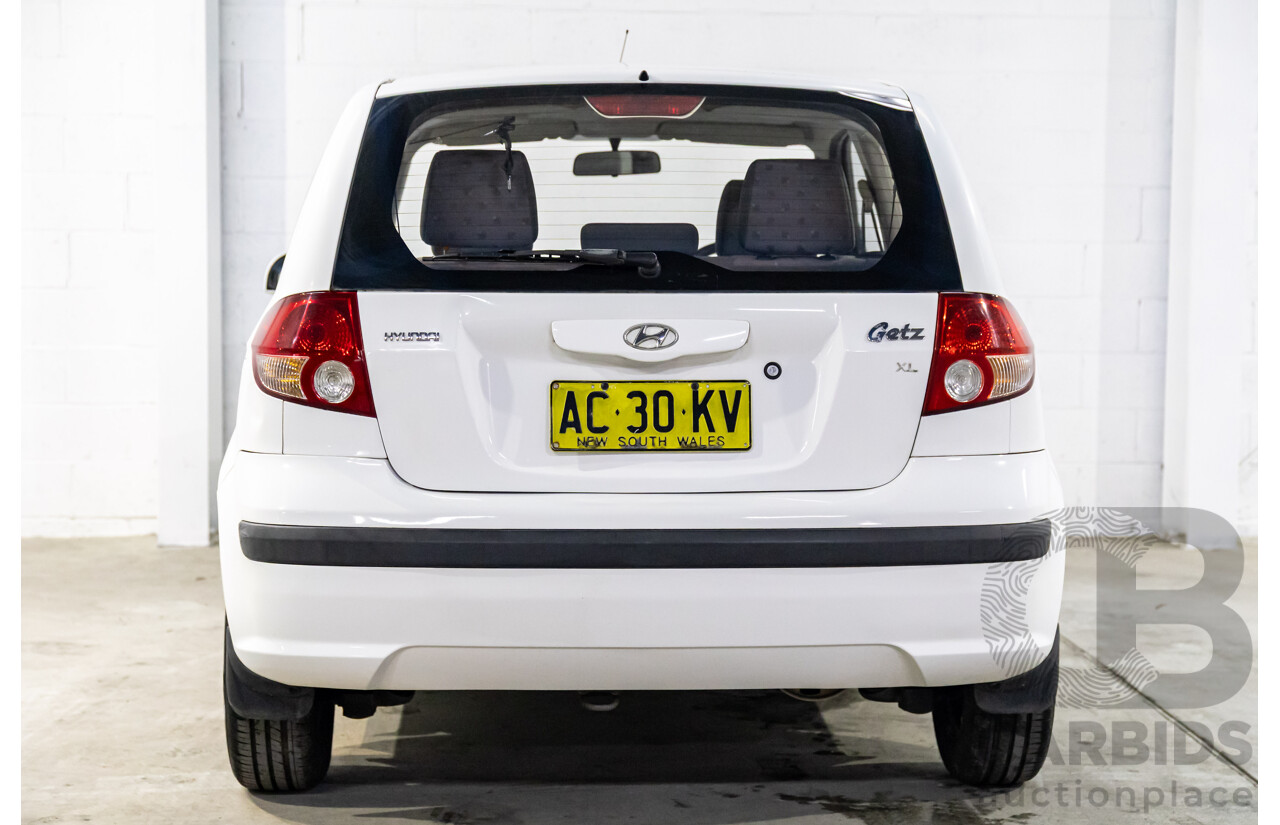 1/2005 Hyundai Getz XL TB 3d Hatchback Noble White 1.3L