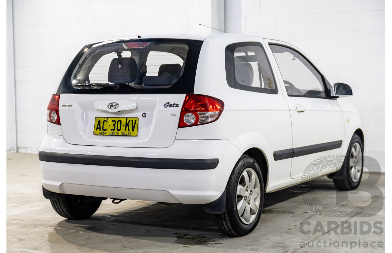 1/2005 Hyundai Getz XL TB 3d Hatchback Noble White 1.3L