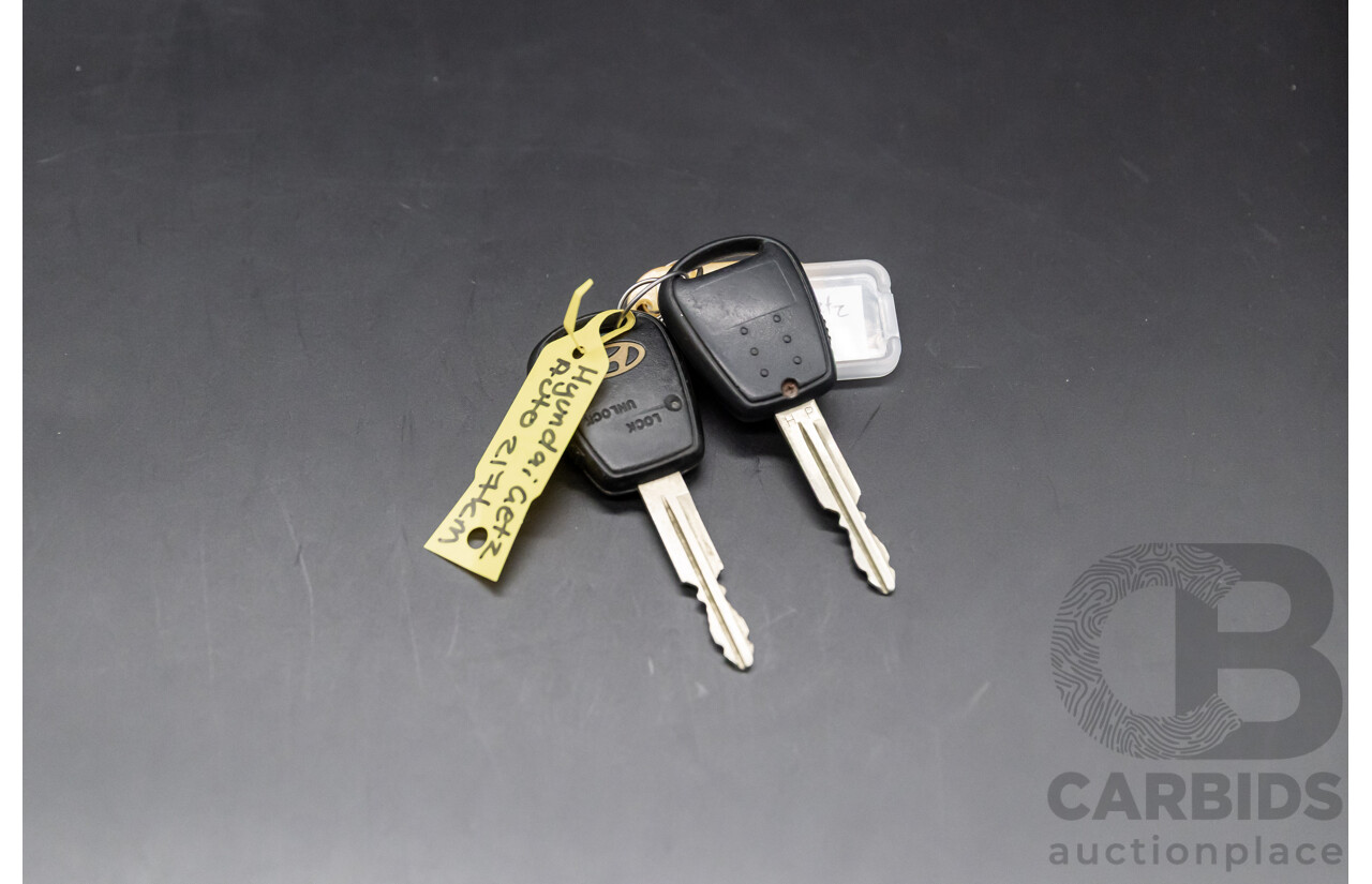 1/2005 Hyundai Getz XL TB 3d Hatchback Noble White 1.3L