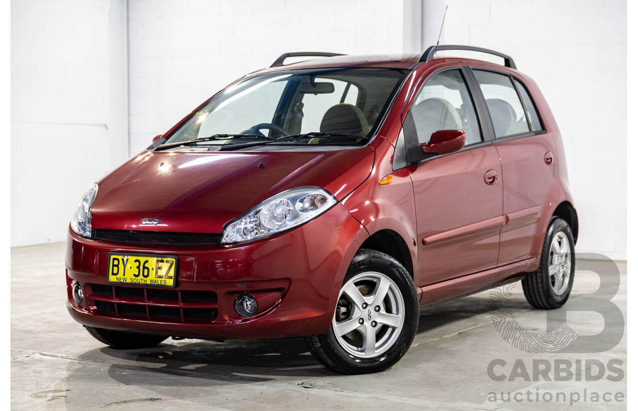 9/2013 Chery J1 S2X 5d Hatchback Sunpin Red Metallic 1.3L