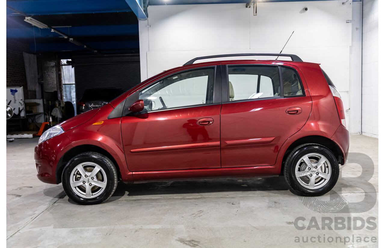 9/2013 Chery J1 S2X 5d Hatchback Sunpin Red Metallic 1.3L