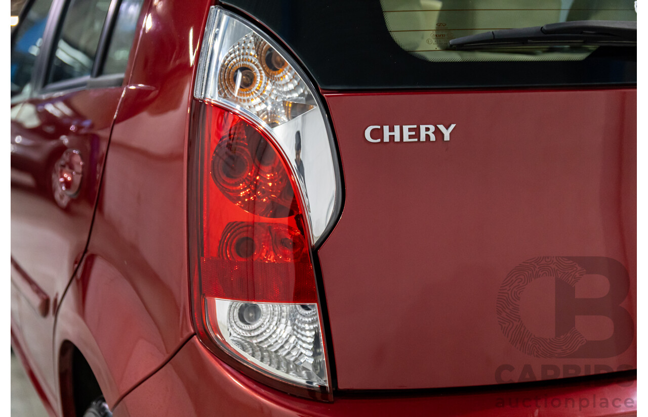 9/2013 Chery J1 S2X 5d Hatchback Sunpin Red Metallic 1.3L