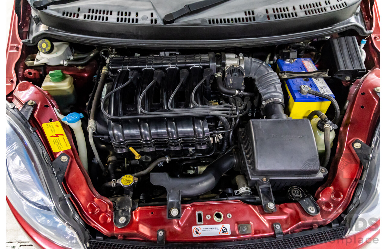 9/2013 Chery J1 S2X 5d Hatchback Sunpin Red Metallic 1.3L