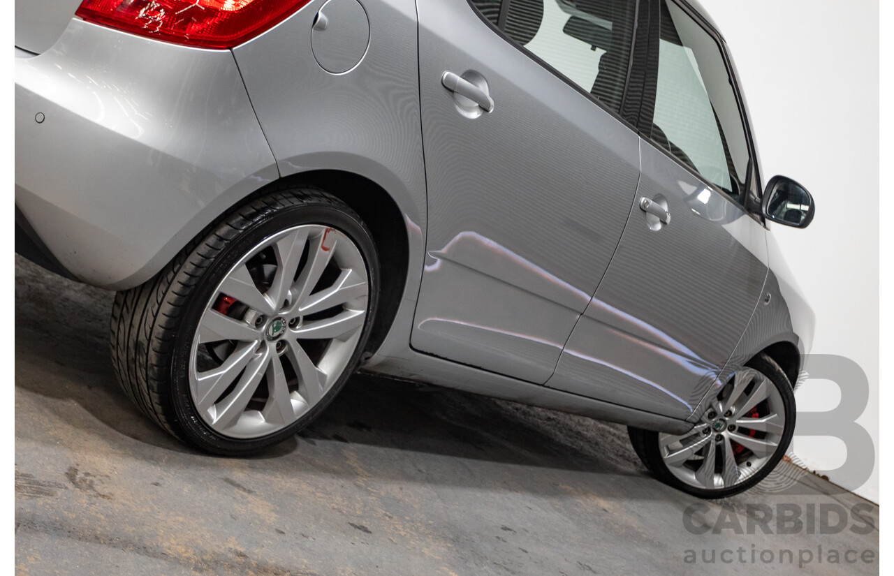 2/2013 Skoda Fabia RS 132 TSI 5JF MY13 5d Hatchback Silver 1.4L