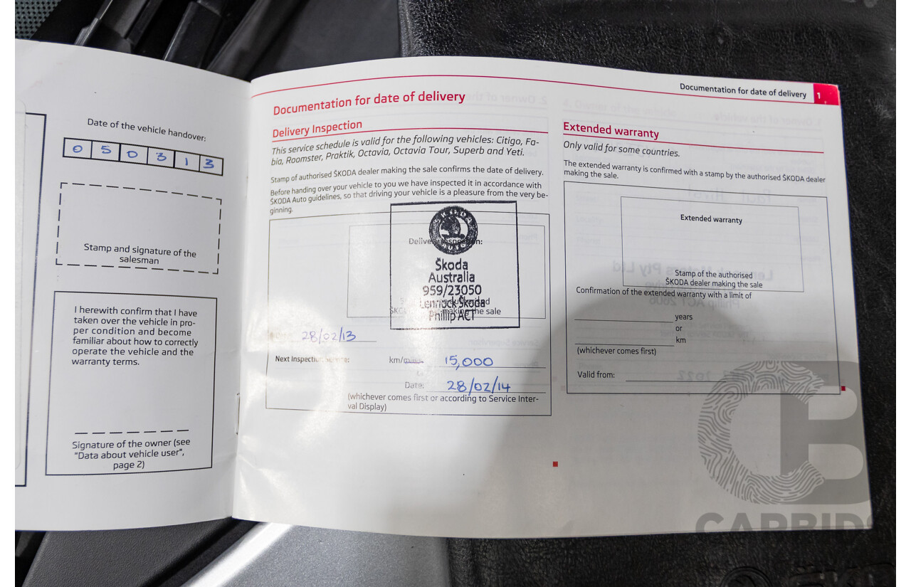 2/2013 Skoda Fabia RS 132 TSI 5JF MY13 5d Hatchback Silver 1.4L