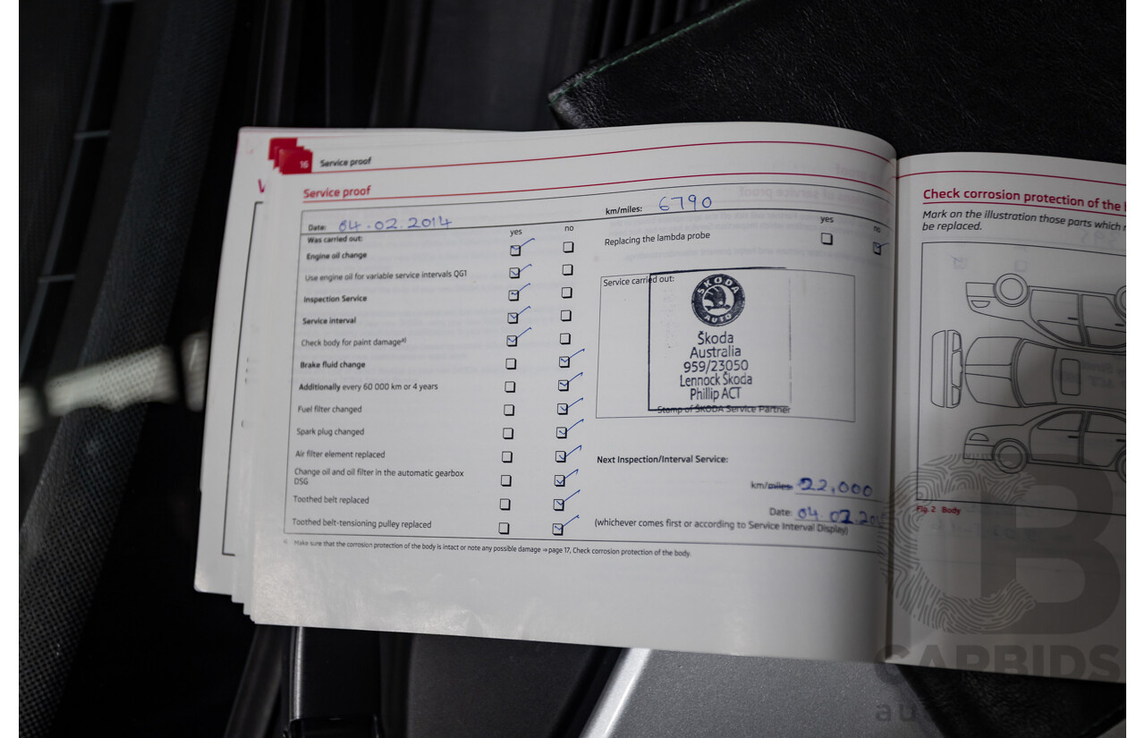 2/2013 Skoda Fabia RS 132 TSI 5JF MY13 5d Hatchback Silver 1.4L