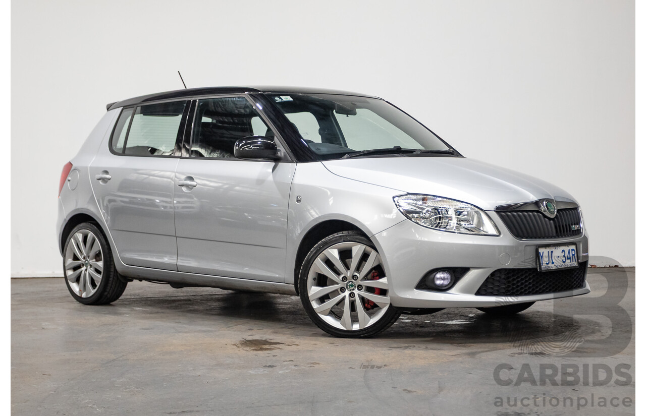 2/2013 Skoda Fabia RS 132 TSI 5JF MY13 5d Hatchback Silver 1.4L