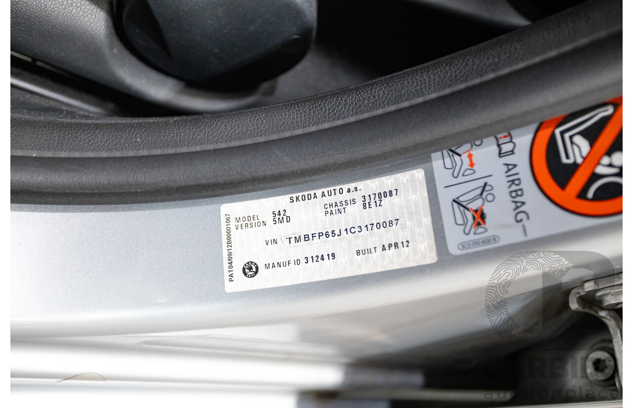 2/2013 Skoda Fabia RS 132 TSI 5JF MY13 5d Hatchback Silver 1.4L