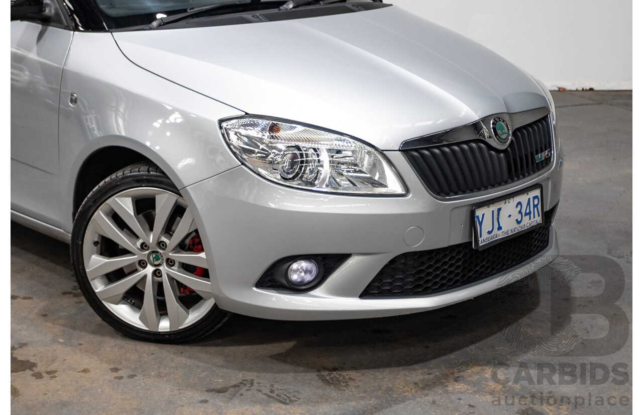 2/2013 Skoda Fabia RS 132 TSI 5JF MY13 5d Hatchback Silver 1.4L