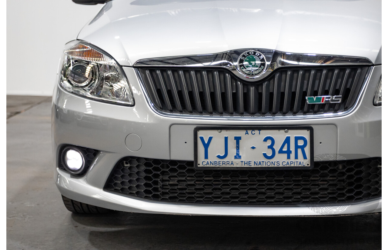 2/2013 Skoda Fabia RS 132 TSI 5JF MY13 5d Hatchback Silver 1.4L