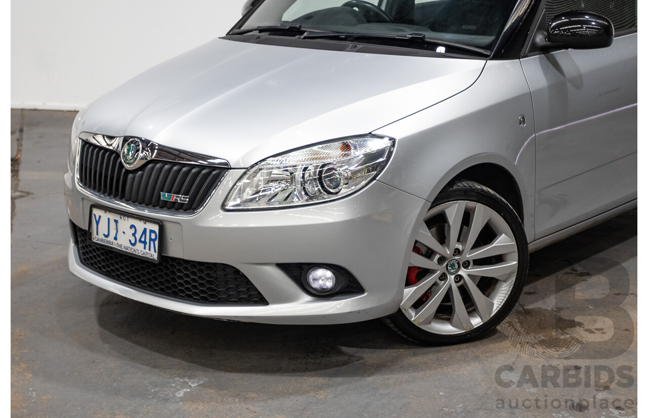 2/2013 Skoda Fabia RS 132 TSI 5JF MY13 5d Hatchback Silver 1.4L