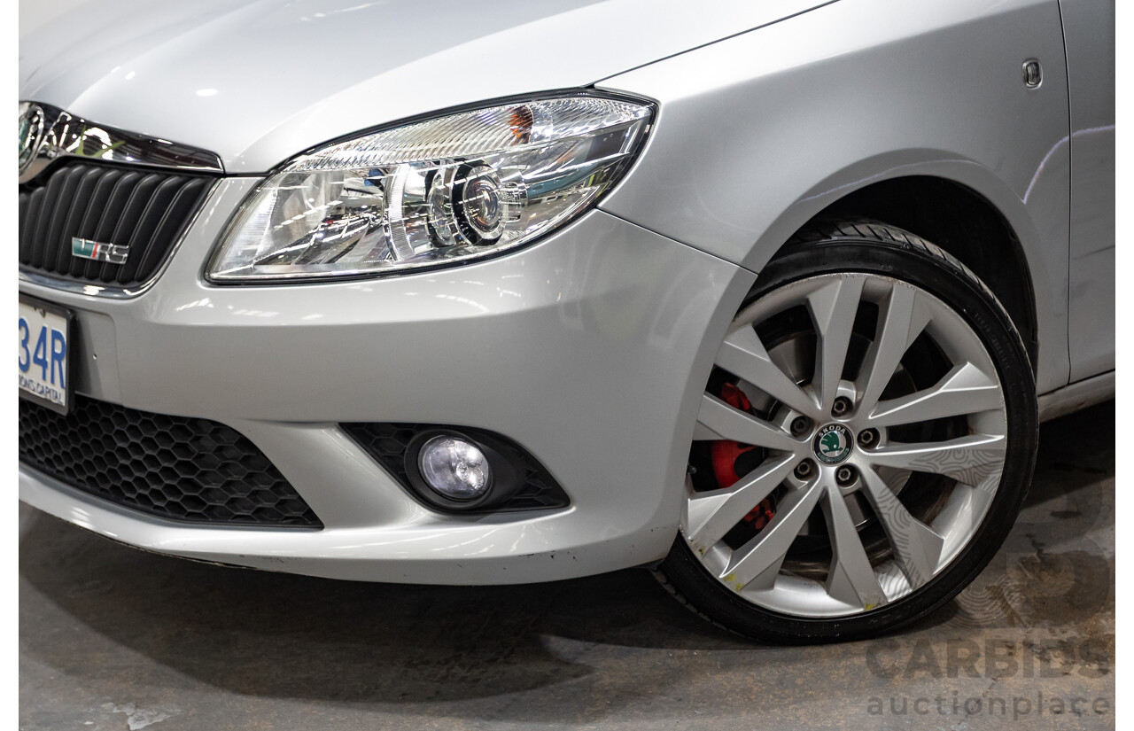 2/2013 Skoda Fabia RS 132 TSI 5JF MY13 5d Hatchback Silver 1.4L