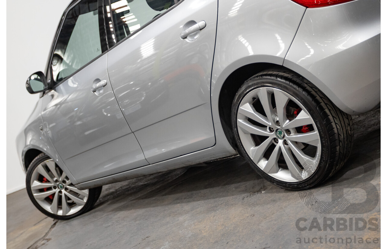 2/2013 Skoda Fabia RS 132 TSI 5JF MY13 5d Hatchback Silver 1.4L