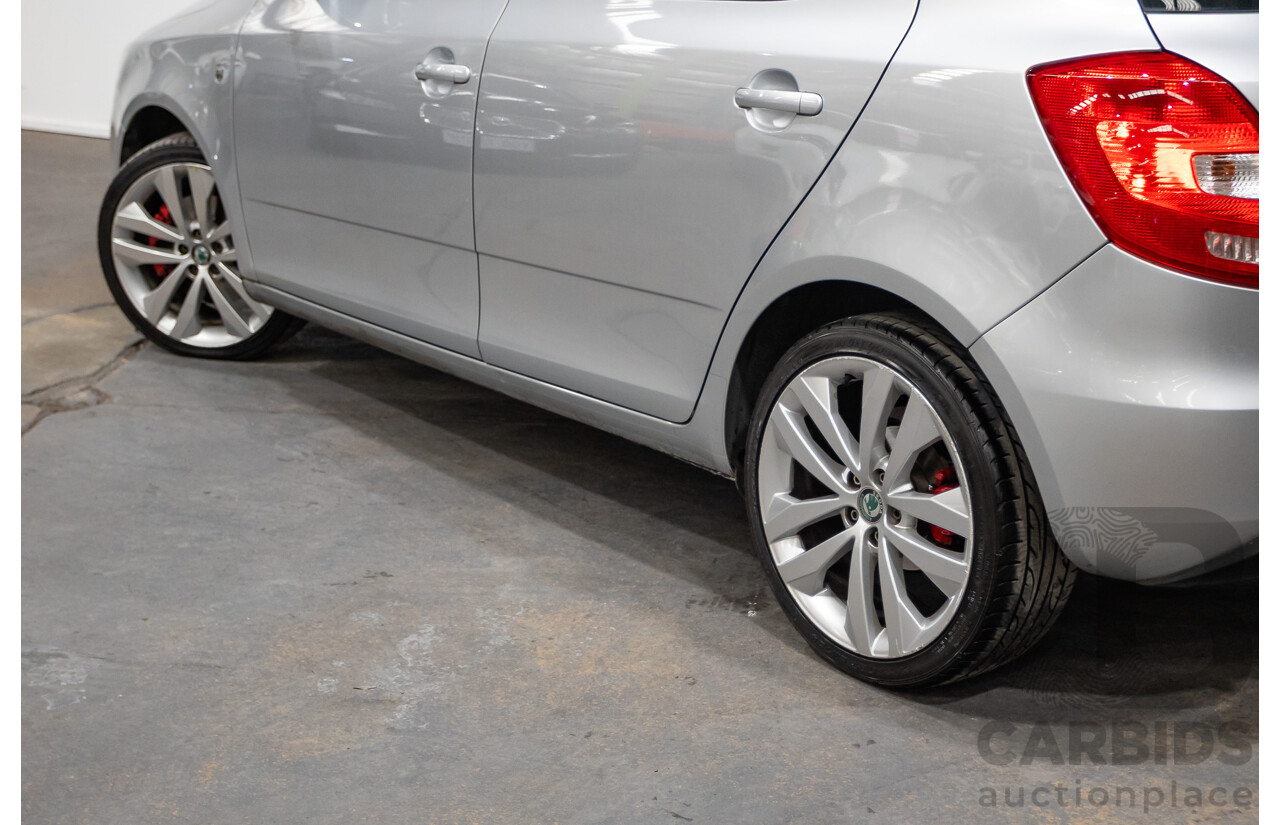 2/2013 Skoda Fabia RS 132 TSI 5JF MY13 5d Hatchback Silver 1.4L