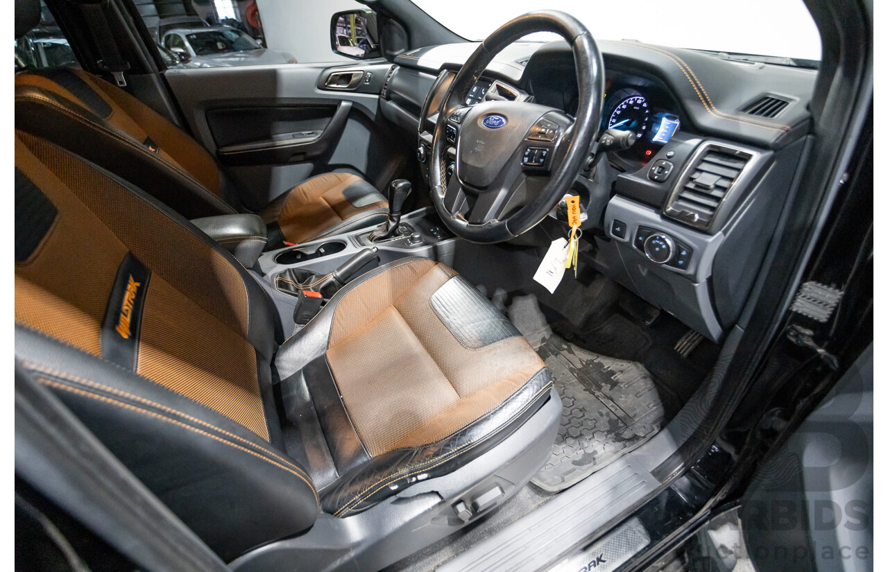 01/2018 Ford Ranger WILDTRAK 3.2 (4x4) PX MKII MY18 Dual Cab P/Up Shadow Black Turbo Diesel 3.2L