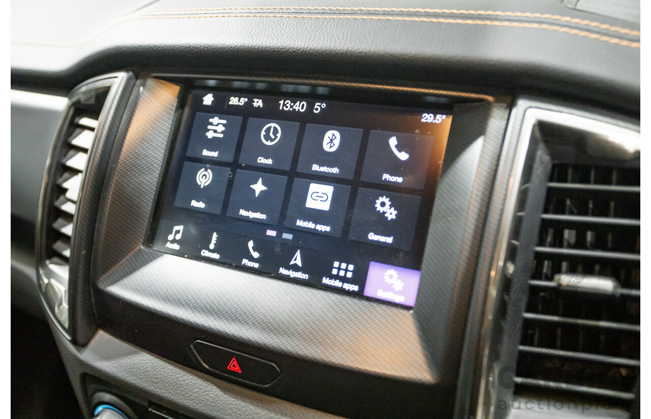 01/2018 Ford Ranger WILDTRAK 3.2 (4x4) PX MKII MY18 Dual Cab P/Up Shadow Black Turbo Diesel 3.2L