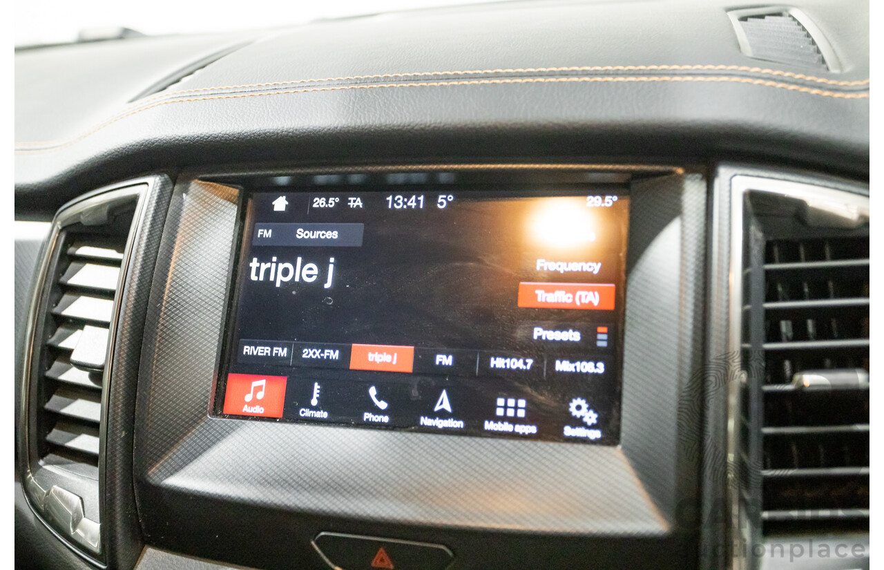 01/2018 Ford Ranger WILDTRAK 3.2 (4x4) PX MKII MY18 Dual Cab P/Up Shadow Black Turbo Diesel 3.2L