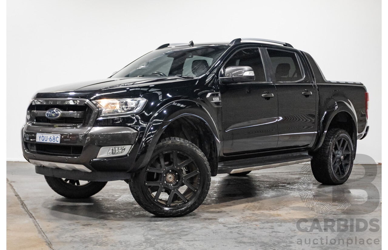 01/2018 Ford Ranger WILDTRAK 3.2 (4x4) PX MKII MY18 Dual Cab P/Up Shadow Black Turbo Diesel 3.2L