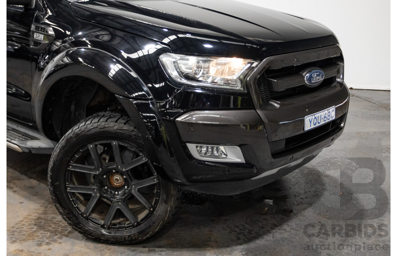 01/2018 Ford Ranger WILDTRAK 3.2 (4x4) PX MKII MY18 Dual Cab P/Up Shadow Black Turbo Diesel 3.2L