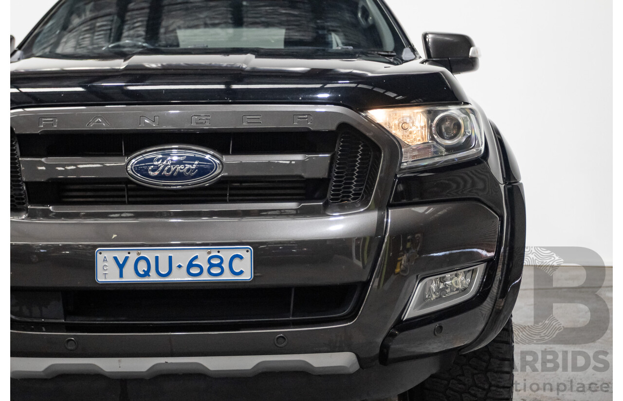 01/2018 Ford Ranger WILDTRAK 3.2 (4x4) PX MKII MY18 Dual Cab P/Up Shadow Black Turbo Diesel 3.2L