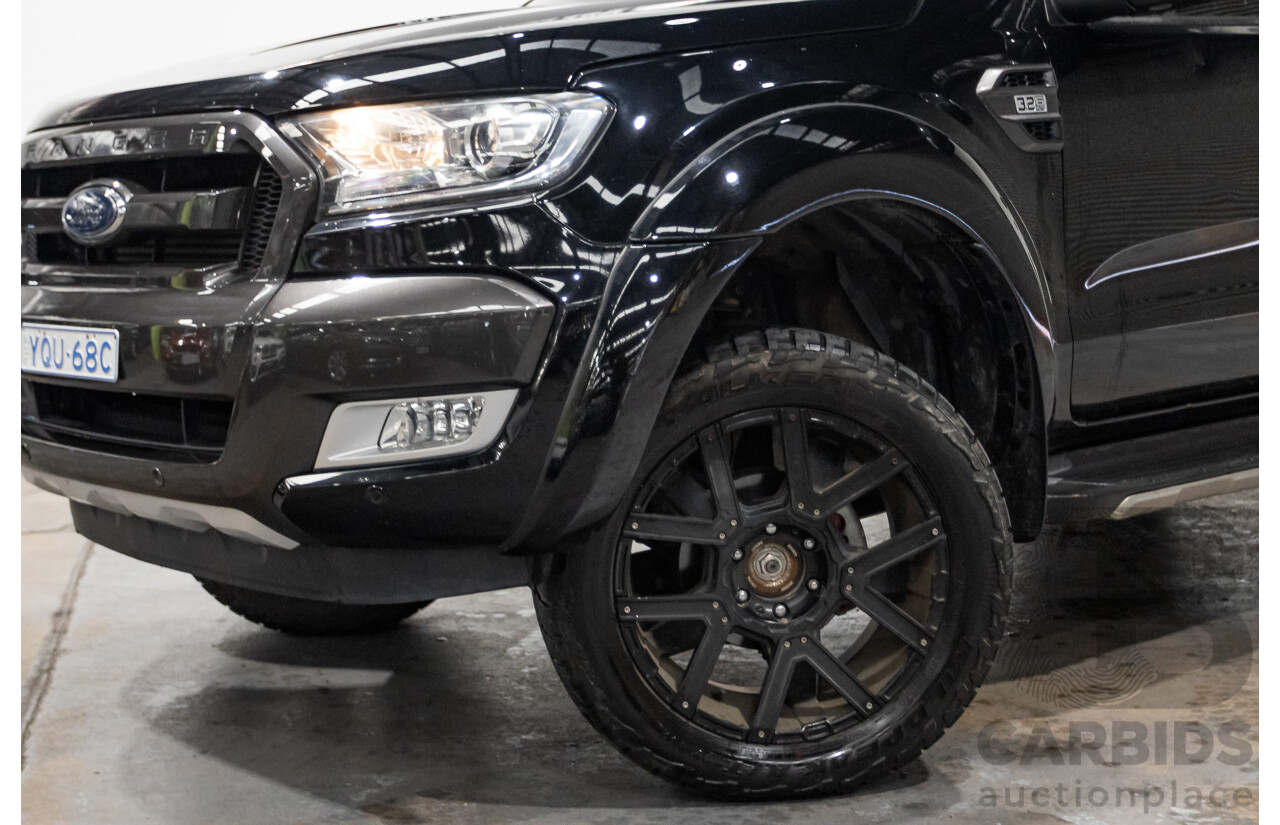 01/2018 Ford Ranger WILDTRAK 3.2 (4x4) PX MKII MY18 Dual Cab P/Up Shadow Black Turbo Diesel 3.2L