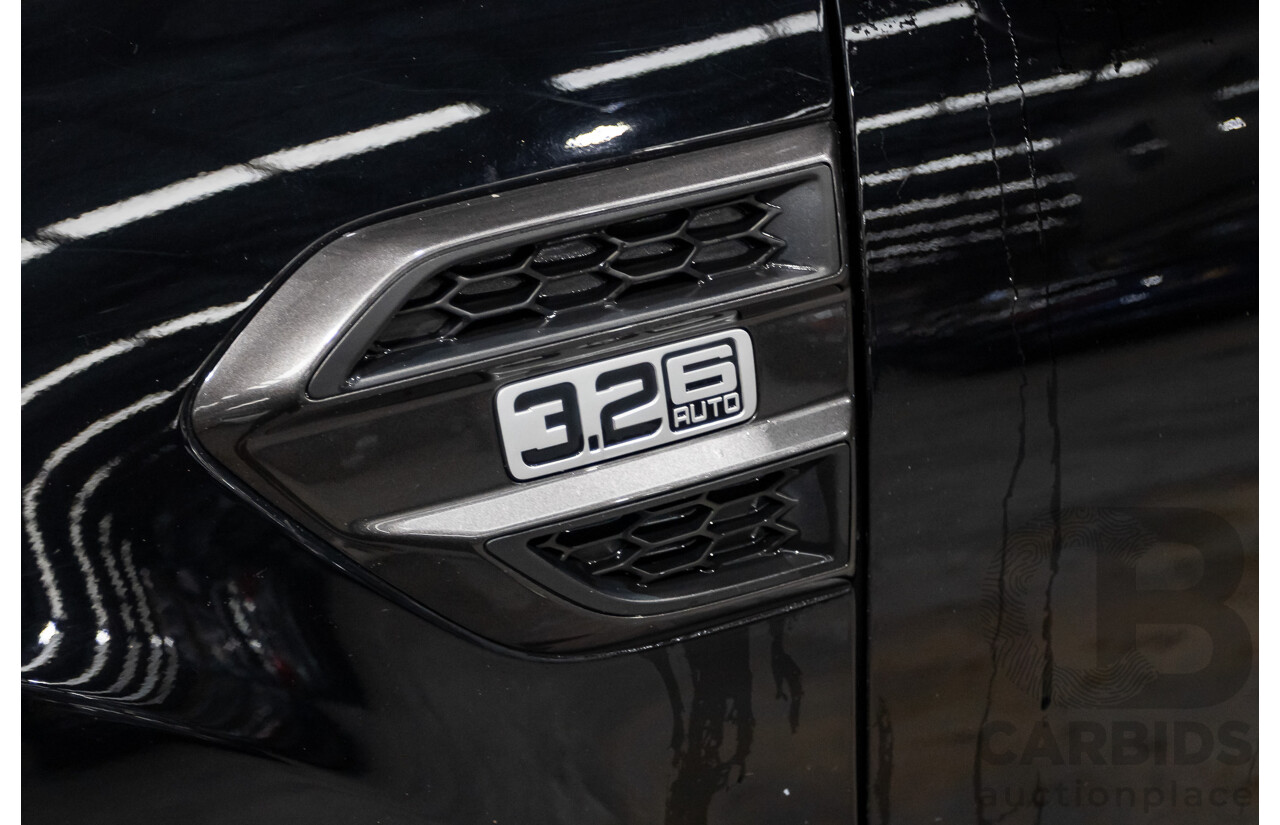 01/2018 Ford Ranger WILDTRAK 3.2 (4x4) PX MKII MY18 Dual Cab P/Up Shadow Black Turbo Diesel 3.2L