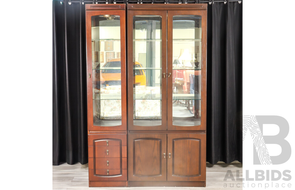 Modern Two Piece Wall Unit