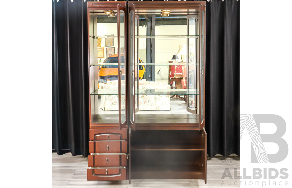 Modern Two Piece Wall Unit