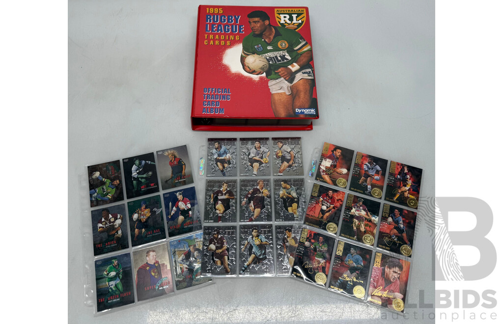 ARL 1995 Rugby League Trading Cards in Official Card Album