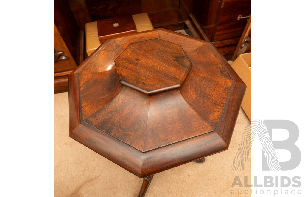 Victorian Burr Walnut Tipoy/Teapoy