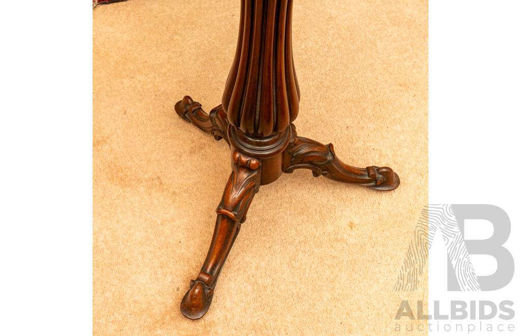 Victorian Burr Walnut Tipoy/Teapoy