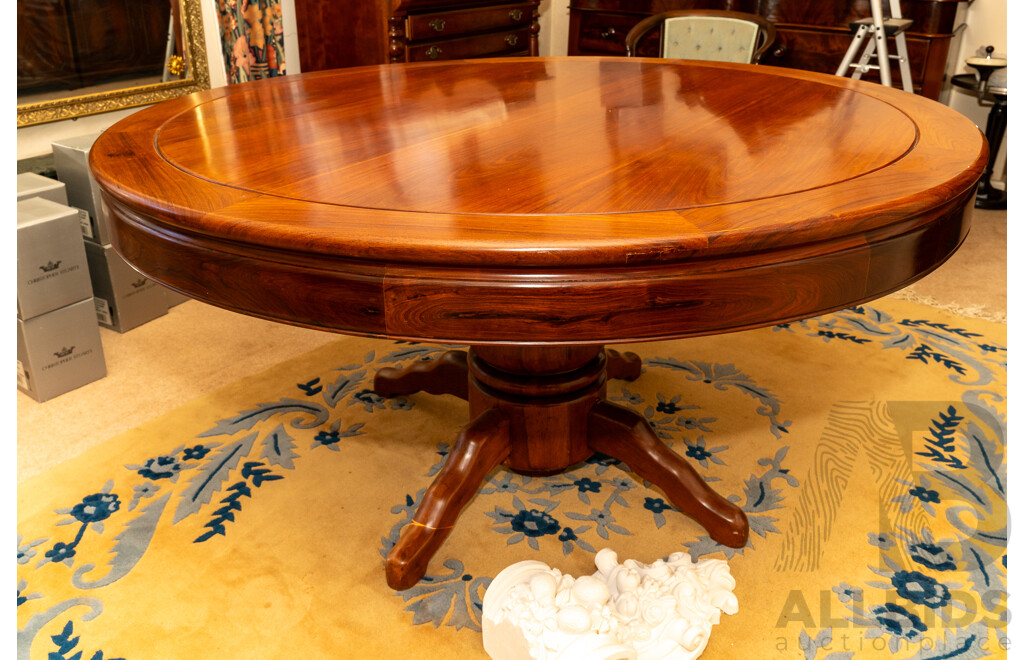 Single Rode On Table Modern Single Pedestal Rosewood - Lot 1614443 | ALLBIDS