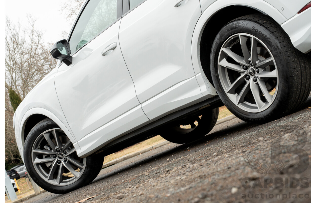 11/2022 Audi Q3 40 TFSI Quattro (AWD) F3 MY23 4d Wagon Glacier White Metallic Turbo 2.0L