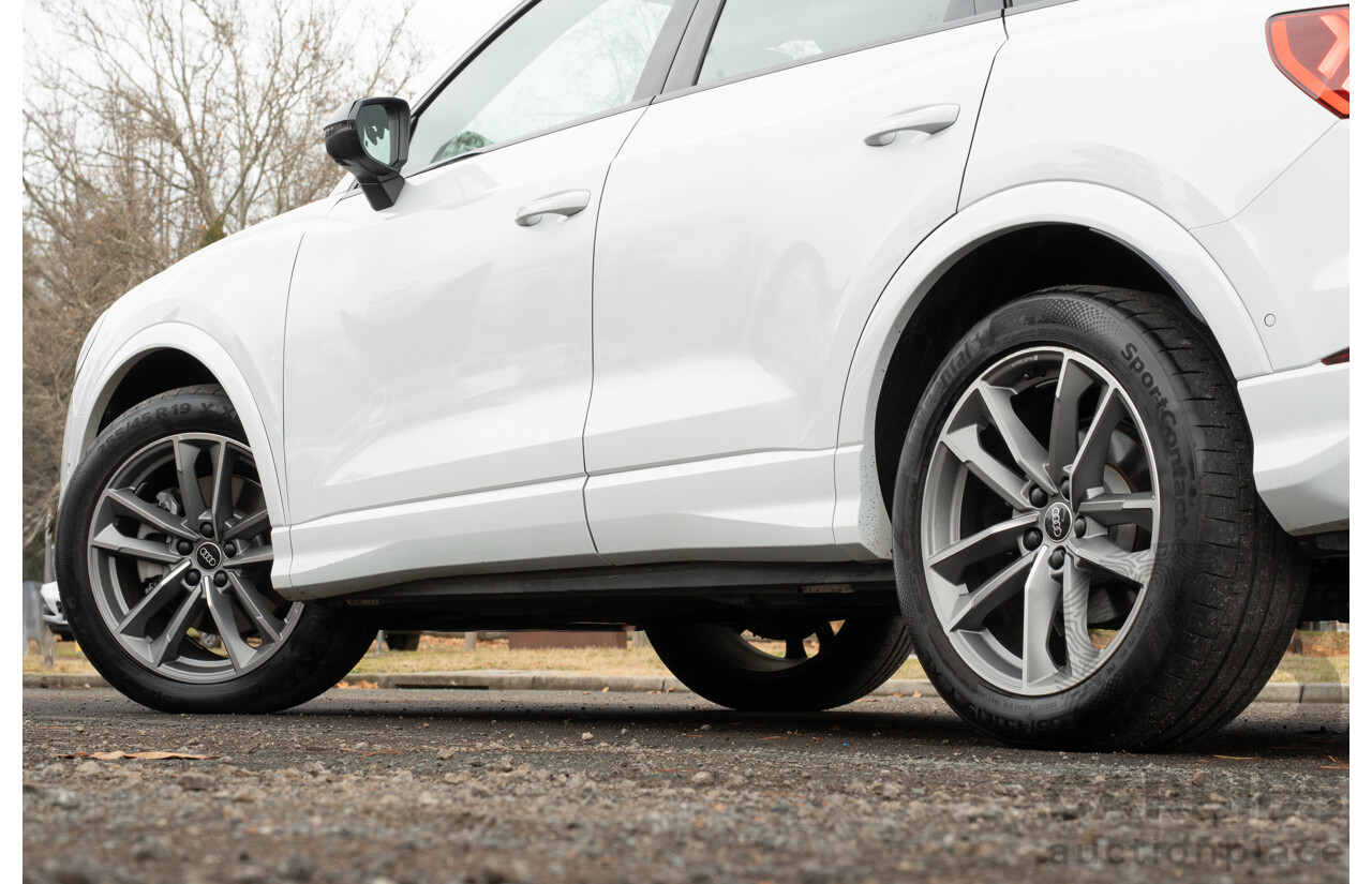 11/2022 Audi Q3 40 TFSI Quattro (AWD) F3 MY23 4d Wagon Glacier White Metallic Turbo 2.0L