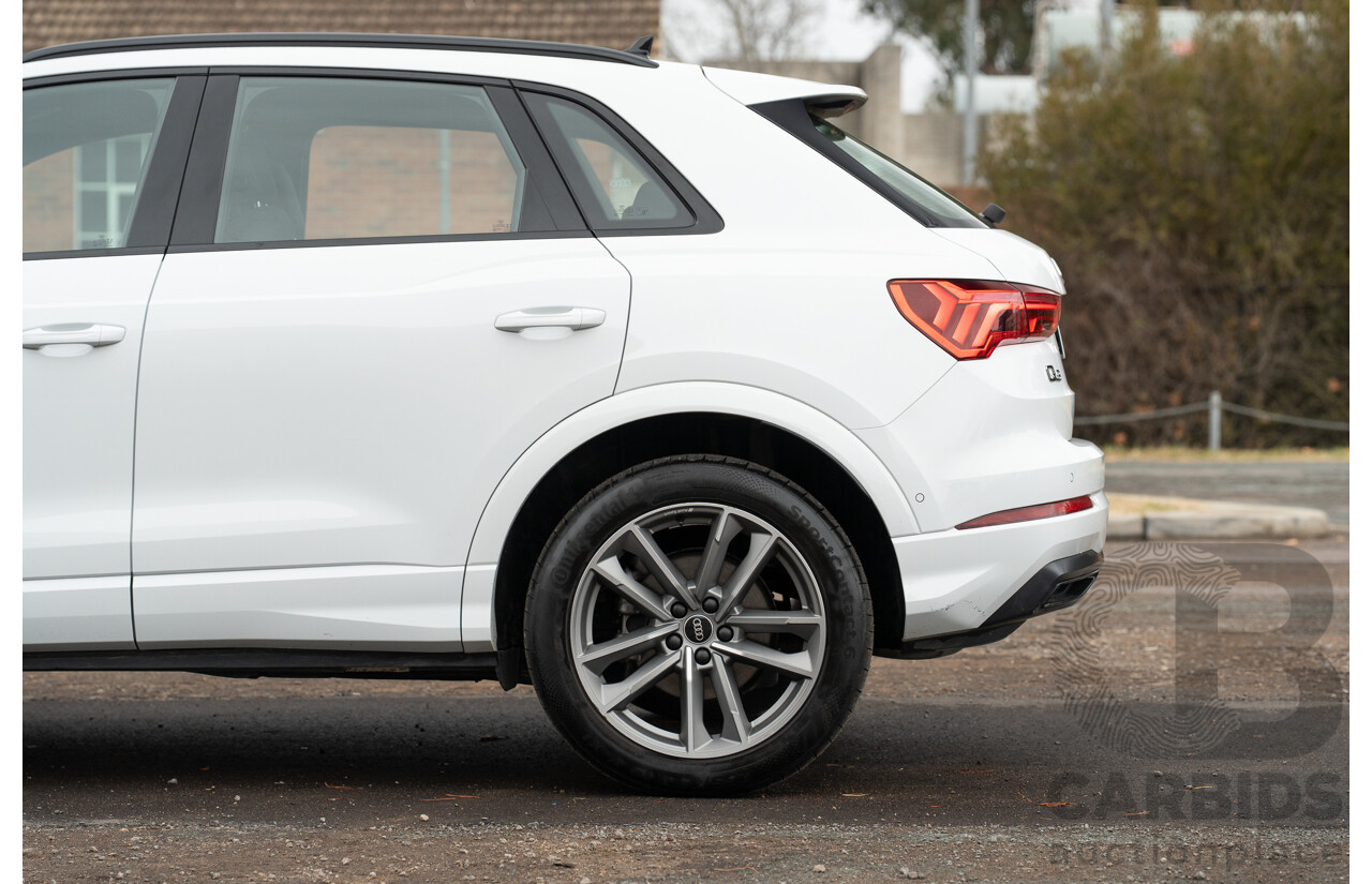 11/2022 Audi Q3 40 TFSI Quattro (AWD) F3 MY23 4d Wagon Glacier White Metallic Turbo 2.0L