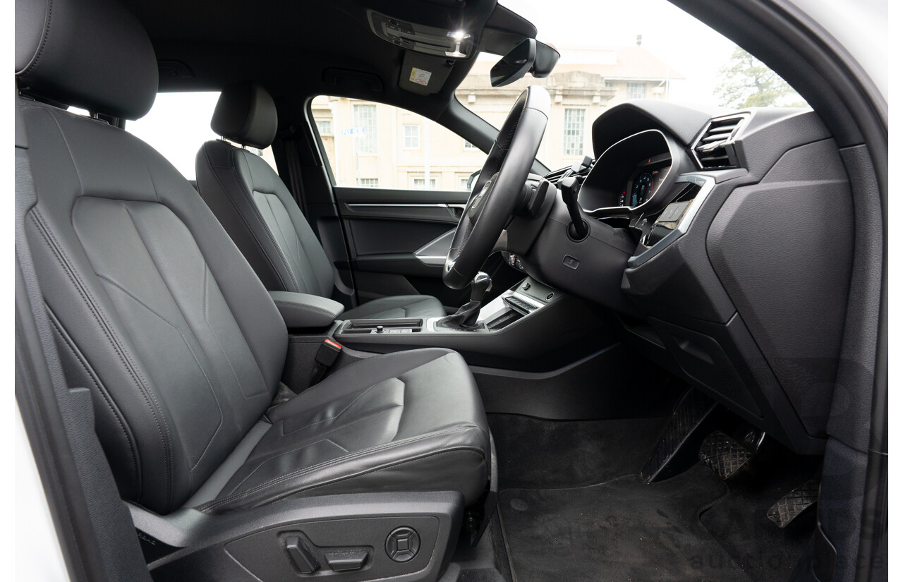 11/2022 Audi Q3 40 TFSI Quattro (AWD) F3 MY23 4d Wagon Glacier White Metallic Turbo 2.0L