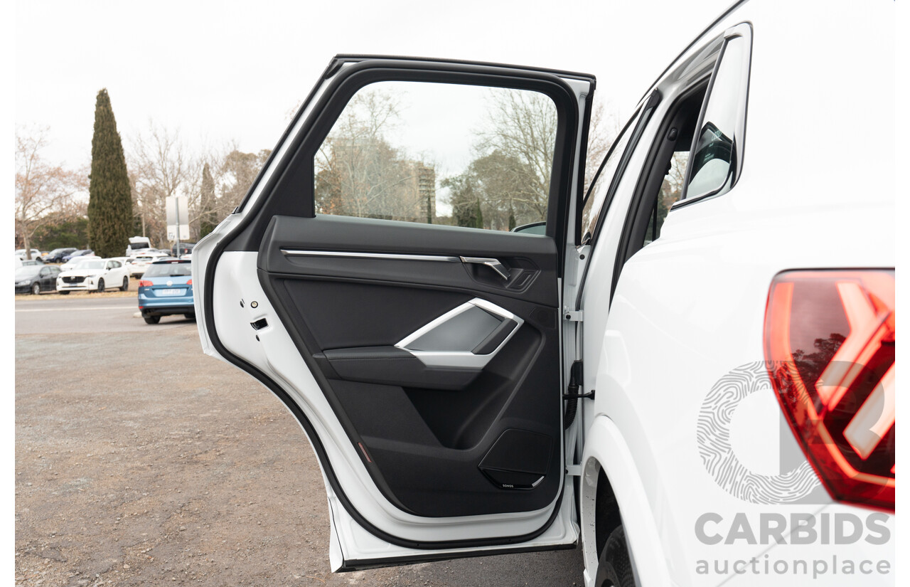 11/2022 Audi Q3 40 TFSI Quattro (AWD) F3 MY23 4d Wagon Glacier White Metallic Turbo 2.0L