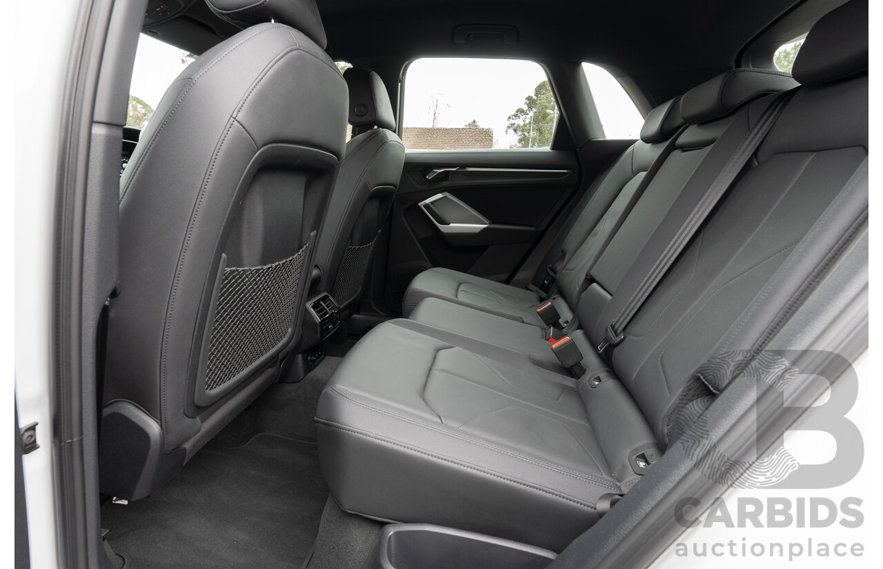 11/2022 Audi Q3 40 TFSI Quattro (AWD) F3 MY23 4d Wagon Glacier White Metallic Turbo 2.0L