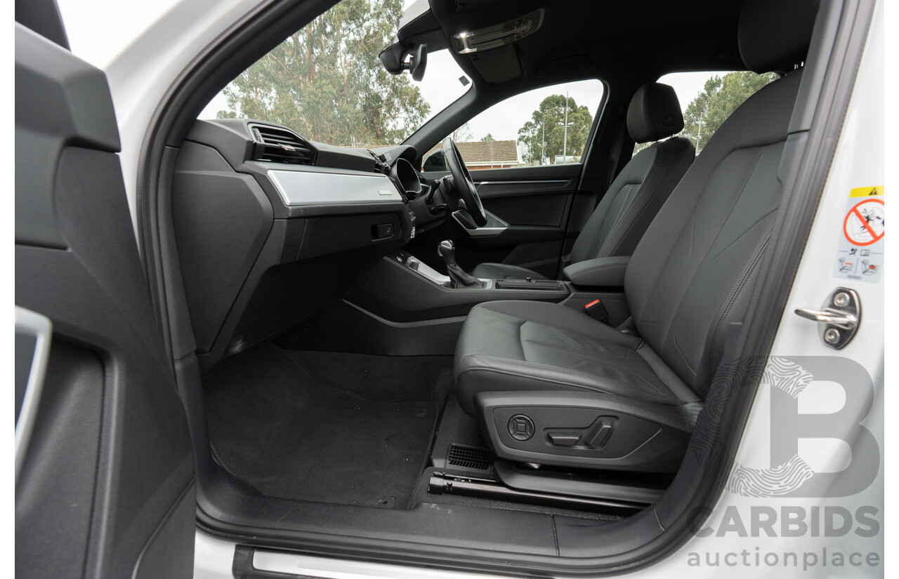 11/2022 Audi Q3 40 TFSI Quattro (AWD) F3 MY23 4d Wagon Glacier White Metallic Turbo 2.0L