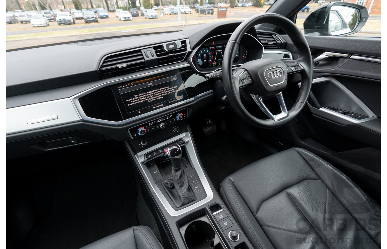 11/2022 Audi Q3 40 TFSI Quattro (AWD) F3 MY23 4d Wagon Glacier White Metallic Turbo 2.0L